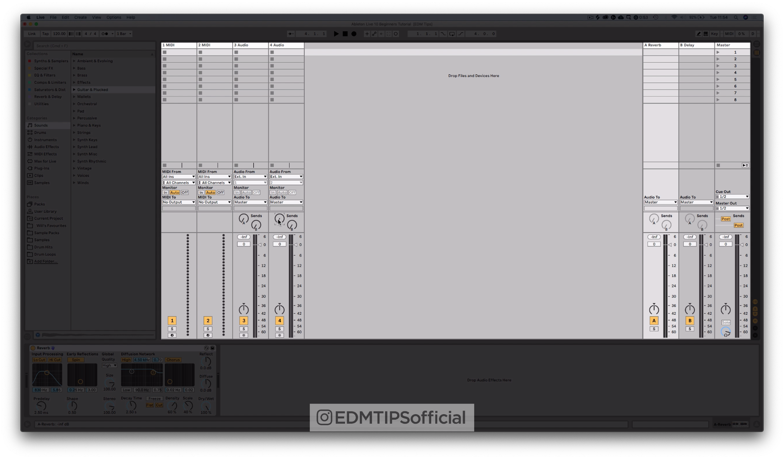 Ableton Live 10 Mixer