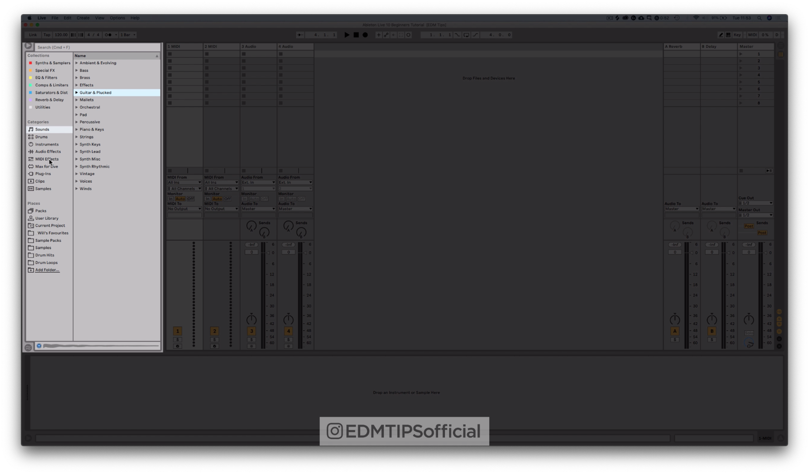 Ableton Live 10 Beginners Tutorial (EASY!) EDM Tips